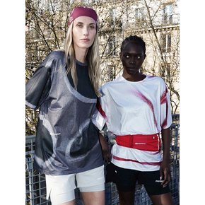 Unisex Flow Graphic Oversized T Shirt_Black