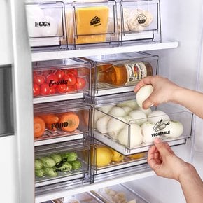 리메이크 모듈형 냉장고 서랍 M+M 2P세트 (스티커 포함)