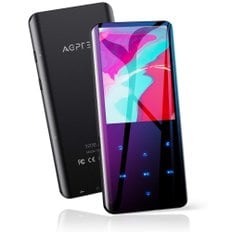 MP3 AGPTEK Bluetooth5.2 32GB mp3 HIFI FM 플레이어 내장 플레이어 3D곡면 음악 플레이어