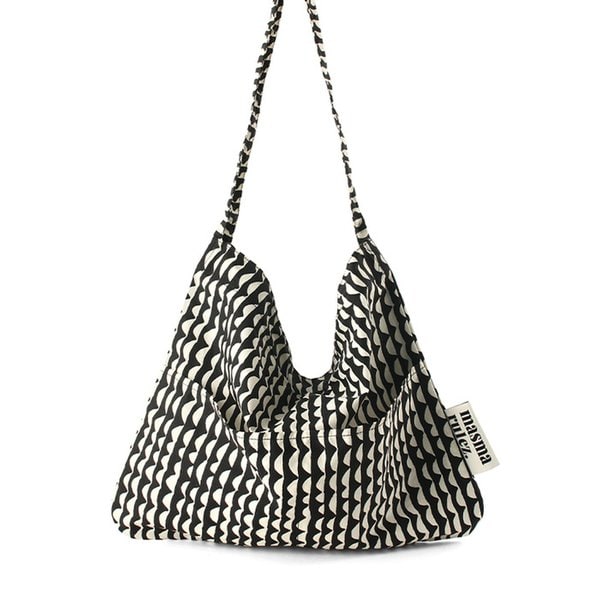 Rabbit eco bag_Mono ripple