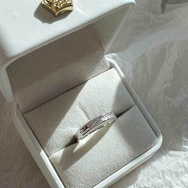 [옷자락] 여자 사계절 베이직 레이어드 실버 데일리 반지