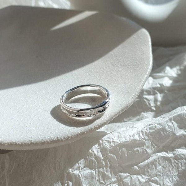 [옷자락] 여자 사계절 베이직 레이어드 실버 데일리 반지