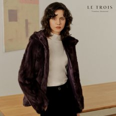 [LE TROIS]23FW 이보영의 르투아 스크랩 풀밍크 자켓