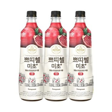 신세계라이브쇼핑 [CJ] 쁘띠첼 미초 석류 900ML X 3개