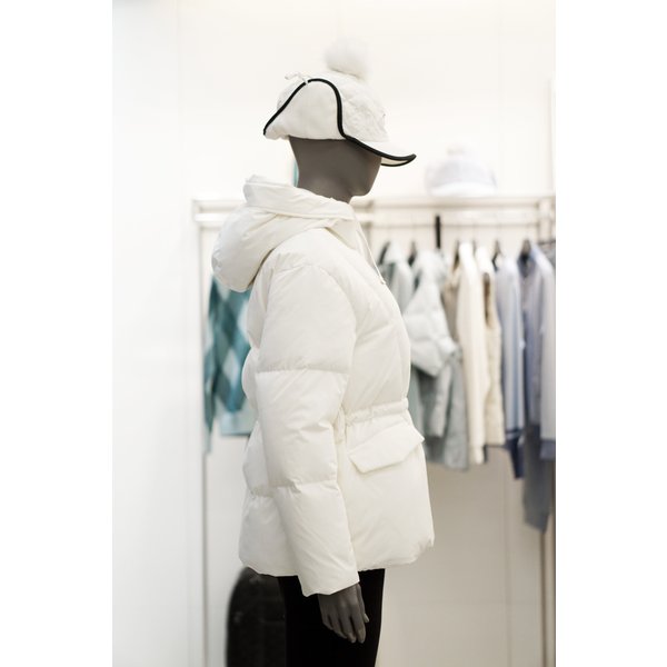 [여주점] 골프웨어 여성 골프 후드 미들 다운 점퍼 ODWPB92