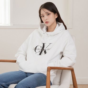 Calvin Klein Jeans 남성 릴렉스핏 모노그램 로고 후디(J326969)