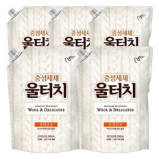 피죤 울터치 프리미엄 중성세제 리필 1300ml X 5개