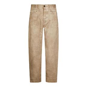 2802003GW01HAC403 BEIGE COTTON JEANS