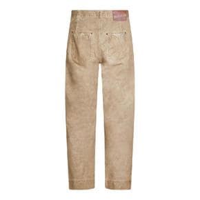 2802003GW01HAC403 BEIGE COTTON JEANS