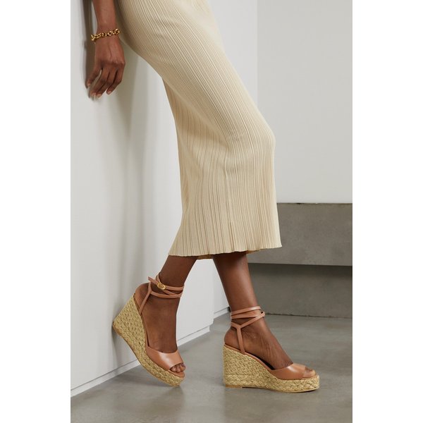 베어리누드 가죽 에스파드리유 웨지 샌들 1647597298457466