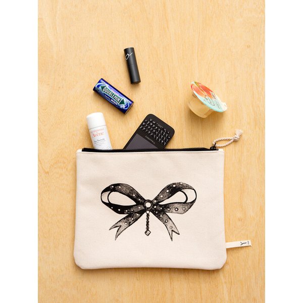 리본 프린트 클러치백 -YG1001-B (ribbon)