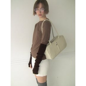 Safety Pin Square Bag (beige)