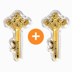 순금 행운 선물 골드바 열쇠 24K 0.05g 1+1 2개 세트