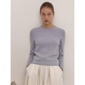 Wool Basic Uneck Pullover Lavender (WE4251C01T)