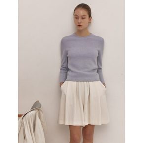 Wool Basic Uneck Pullover Lavender (WE4251C01T)