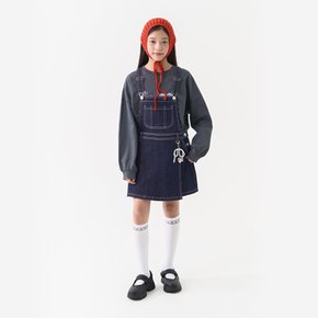 이뻐도 데님 멜빵 치마 반바지 TGTH25308
