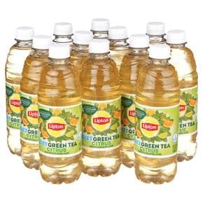 [해외직구] Lipton 립톤 디아이이티 그린티 시트러스 아이스티 음료 보틀 500ml 12입