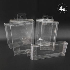 PVC 투명 사각 케이스 4호 벌크포장 선물포장 박스