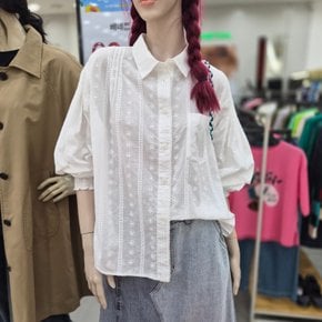 아일렛 자수 블라우스  BABLA5641 WH_DJ