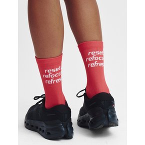 Flow Running Crew Socks_Pink