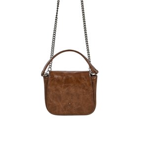 Crack Leather Micro Bag (brown)