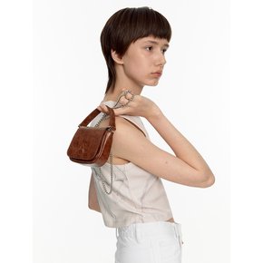 Crack Leather Micro Bag (brown)