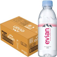 이토엔 evian(에비안) 경수 미네랄 워터 페트병 330ml×24개 [정규 수입품]