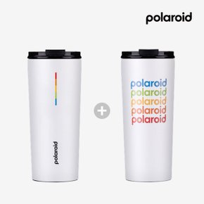 1+1 폴라로이드 포커스 텀블러 600ml 보온 보냉 스테인리스 텀블러