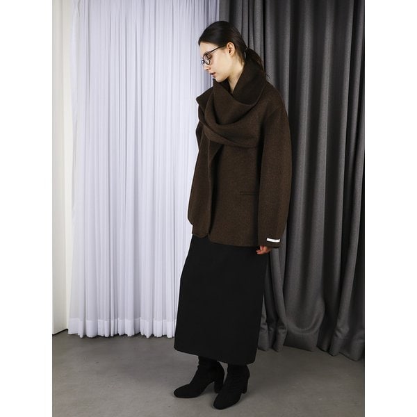 WAVE BROWN HANDMADE COAT