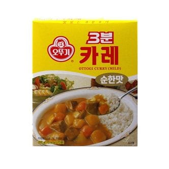 제이큐 간편한 오뚜기  3분카레(순한맛)200g X ( 4매입 )
