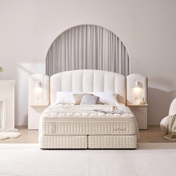 [TV방송상품][라클라우드] 라르테 호텔식 투매트리스 침대 풀세트 (Q 퀸)