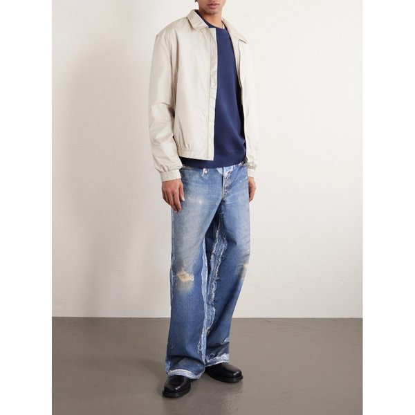 프란치스카 오버사이즈 디스트레스드 로고 저지 맨투맨 46376663162970026