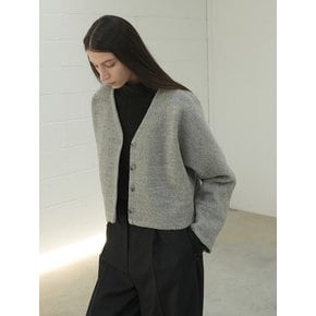 DOLMAN WOOL CARDIGAN / GREY