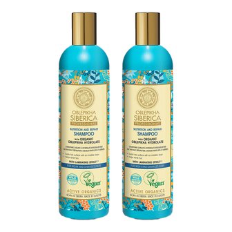  네츄라 시베리카 Natura Siberica Shampoo 뉴트리션 앤 리페어 샴푸 400ml 2팩