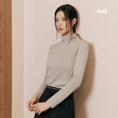 [앱1만원↓] 더엣지 24FW 코튼모달 하이넥 티블라우스 5종