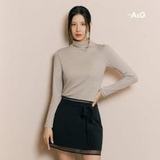 [앱1만원↓] 더엣지 24FW 코튼모달 하이넥 티블라우스 5종