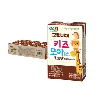  그린비아 키즈모아 초코맛 150ml*24팩