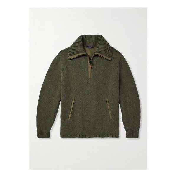 알페 디 메라 립스톱 트리밍 캐시미어 하프 집 스웨터 1647597354513194