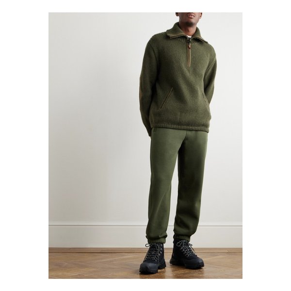 알페 디 메라 립스톱 트리밍 캐시미어 하프 집 스웨터 1647597354513194