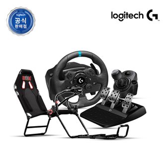 Logitech 로지텍 코리아 G923 레이싱 휠 + 쉬프터 + 레이싱 시트 패키지 PS4 PS5 PC