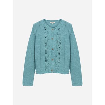 써스데이아일랜드 크로셰 라운드넥 가디건_T262MCD156W