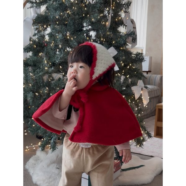 홀리데이 벨벳 케이프