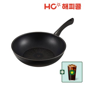 [본사직영] HC해피콜 모던 티타늄 IH 궁중팬 28cm 블랙 l 9/2~9/15 결제 고객 스벅음료