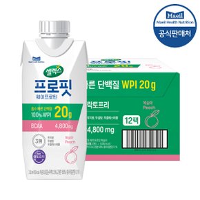 프로핏 웨이프로틴 드링크 복숭아 330ml 12팩