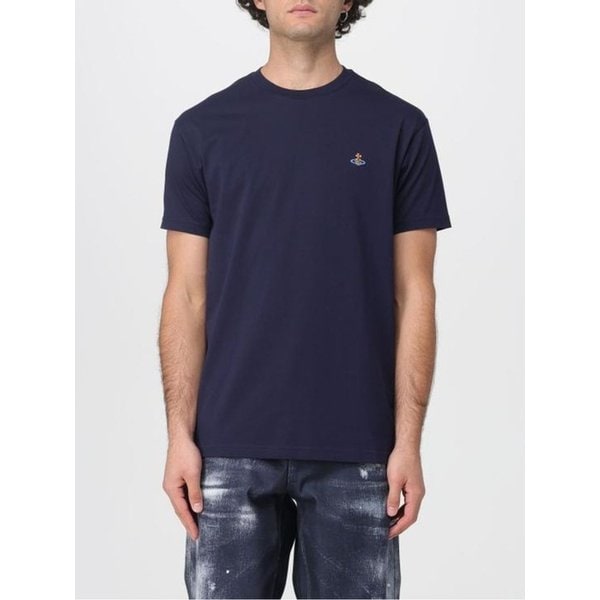26SS 비비안웨스트우드 클래식 ORB 로고 티셔츠 3G010013 J001M K410 NAVY DOM