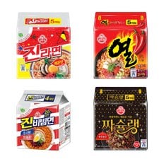 오뚜기 멀티팩 진라면매운맛+열라면+진비빔면+짜슐랭 총19봉