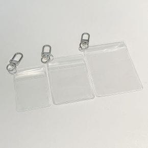 미니 pvc 지퍼백 키링 D고리 타공 열쇠고리 만들기