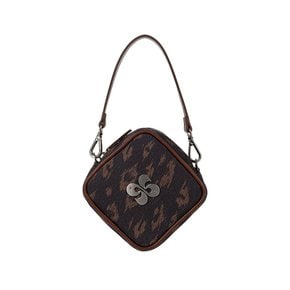 DIAMOND MINI BAG / leopard brown