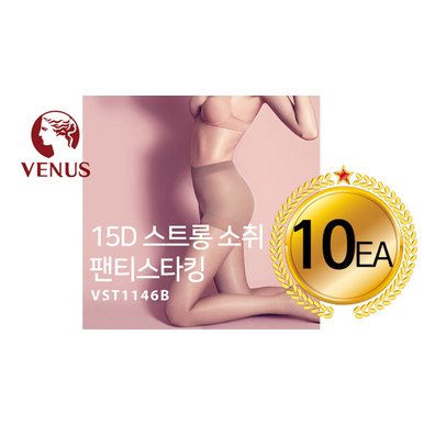 [비너스] VN_VST1146B 15D 스트롱 소취 팬티스타킹 x10개 (살구,커피,블랙/M-L)