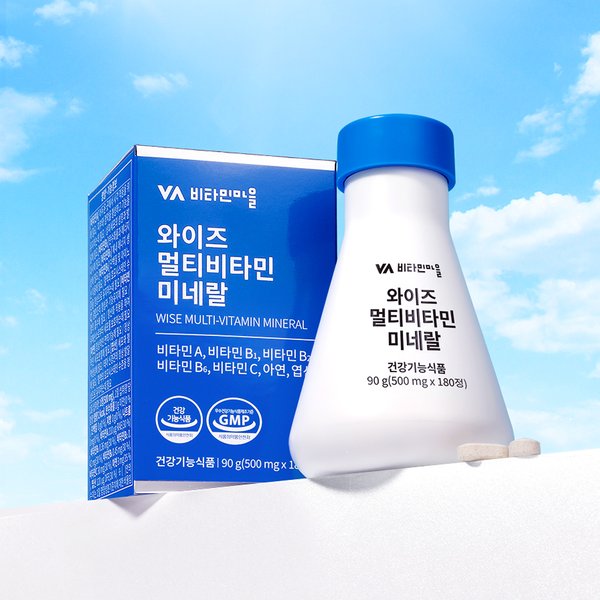 와이즈 멀티비타민 미네랄 1박스 180정 6개월분